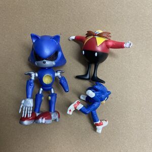 Sonic the Hedgehog Figures with  Classic Dr Robotnik Eggman  Lot of 3 Collection